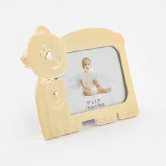 Bear Enameled Baby Photo Frame