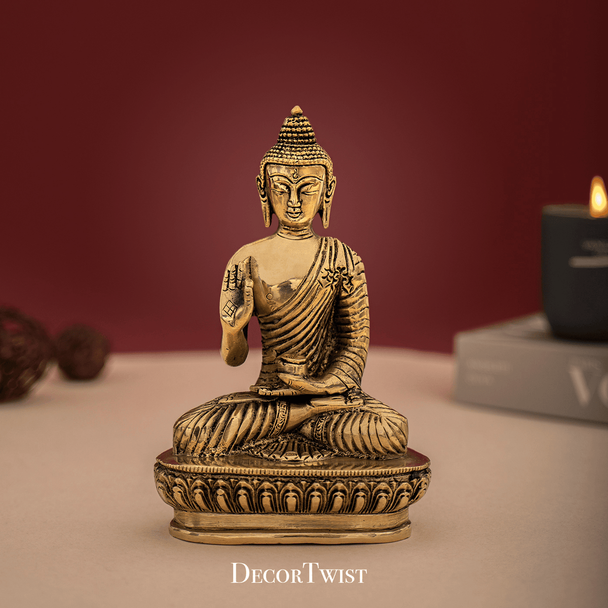 Brass Superfine Handcrafted Blessing Buddha Idol