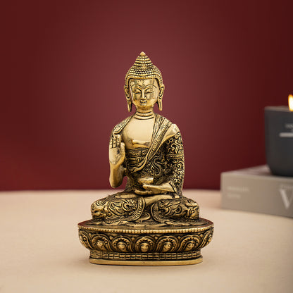 Brass Handcrafted Blessing Buddha Idol