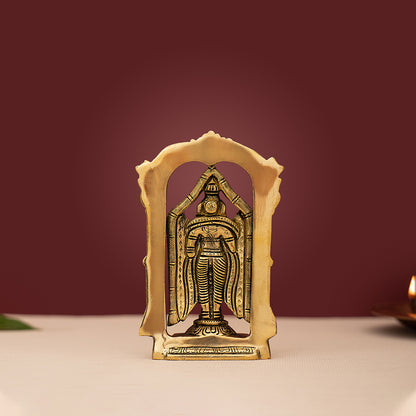 Brass Frame Balaji Venkateshwar Handcrafted Idol/Statue
