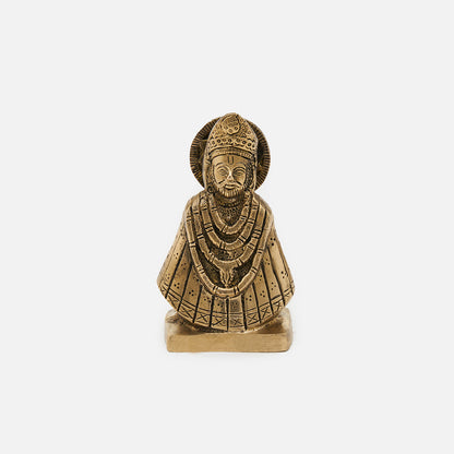 Brass Lord Khatu Shyam Ji Idol/Statue Decorative Showpiece