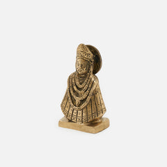 Brass Lord Khatu Shyam Ji Idol/Statue Decorative Showpiece