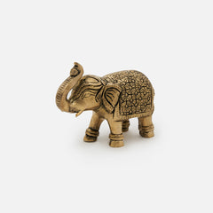 Beautiful Brass Elephant Table Top Accent