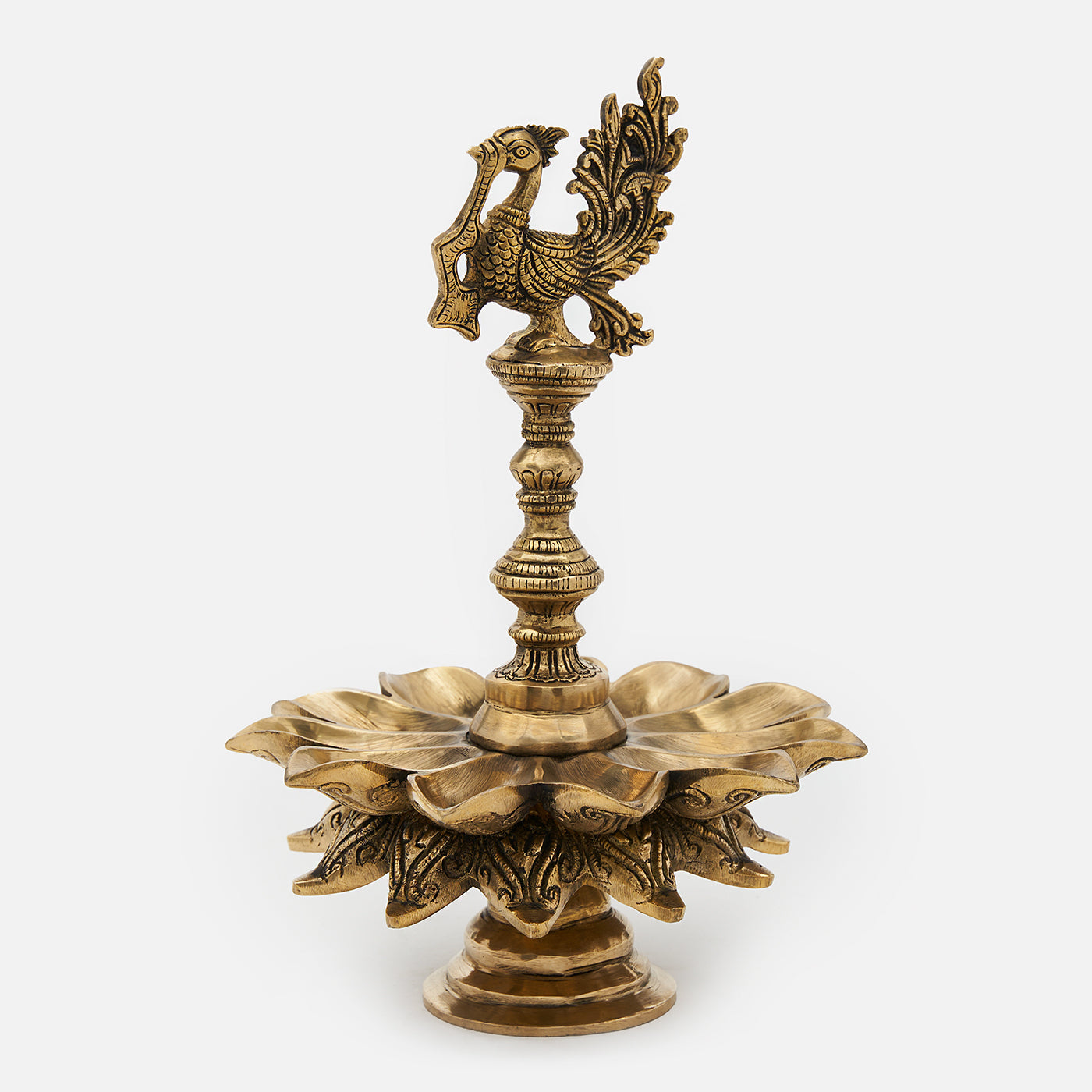 Brass Annapakshi Brass Diya: A Treasured Addition to Your Collection