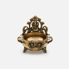 Traditional Decorative Ganesh Brass Urli Bowl
