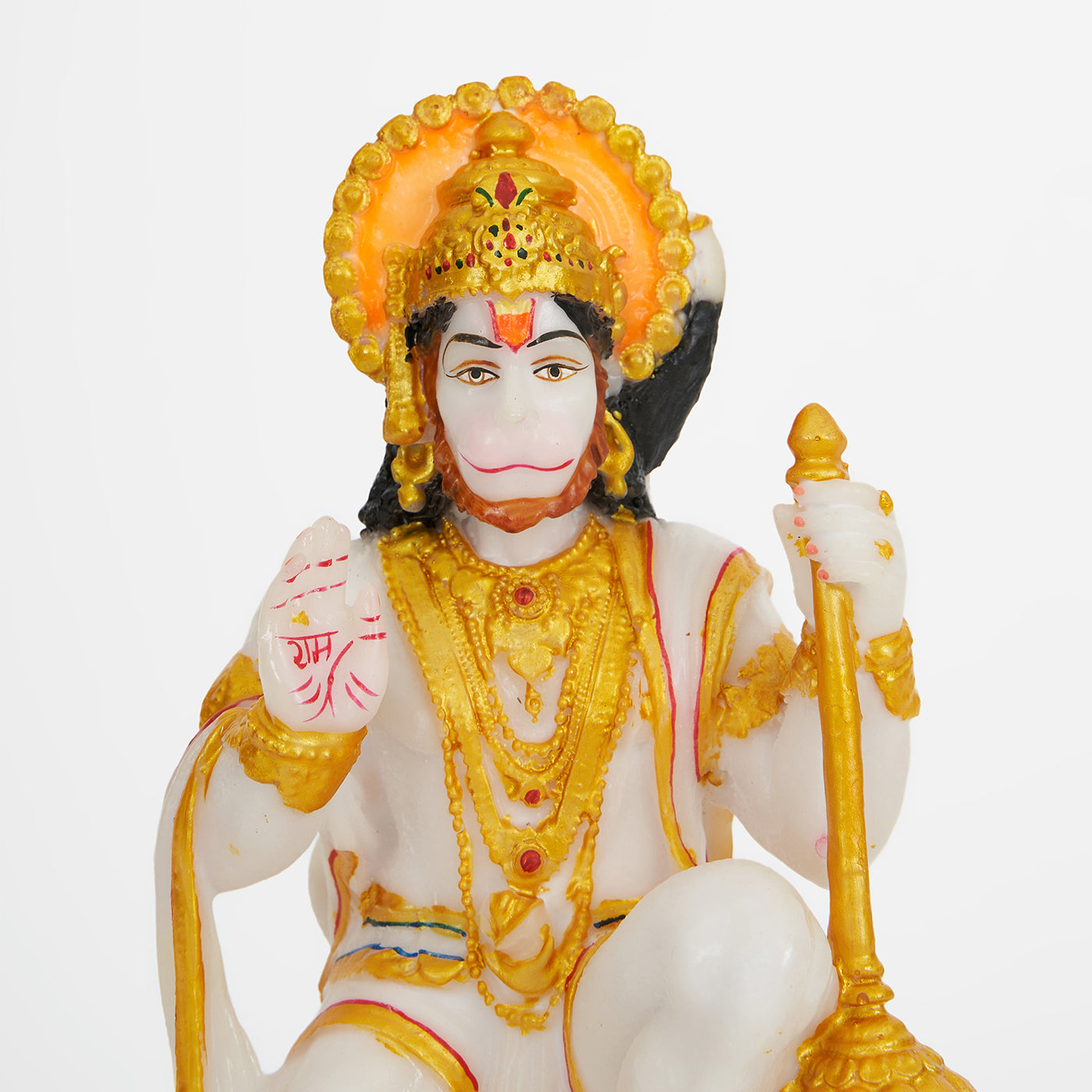 Ashirwad Anjaneya Lord Mahavir Hanuman| God Bajrangbali | Idol/Statue In Marble Dust