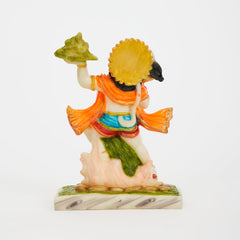 Lord Mahavir Hanuman| God Bajrangbali Carrying Mountain | Idol/Statue In Marble Dust