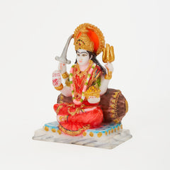 Santoshi Mata (The Goddess who Grants the Boon of Contentment) In Marble Dust Multicolor
