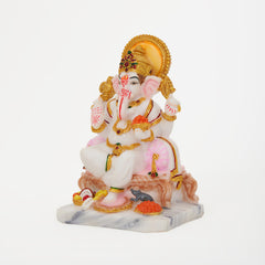 Lord Ganesha | Ganpati | Vinayak Idol In Marble Dust Handpainted