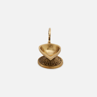 Antique Brass Diya With Handle (Single)