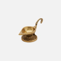 Antique Brass Diya With Handle (Single)