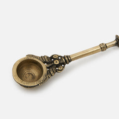 Brass Parrot Hawan Aarti Spoon