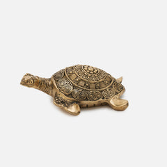 Big Brass Tortoise Showpiece for Good Luck, Long Life and Career
