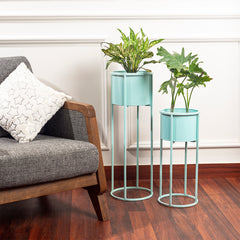 Sea Blue New York Planter Set of 2