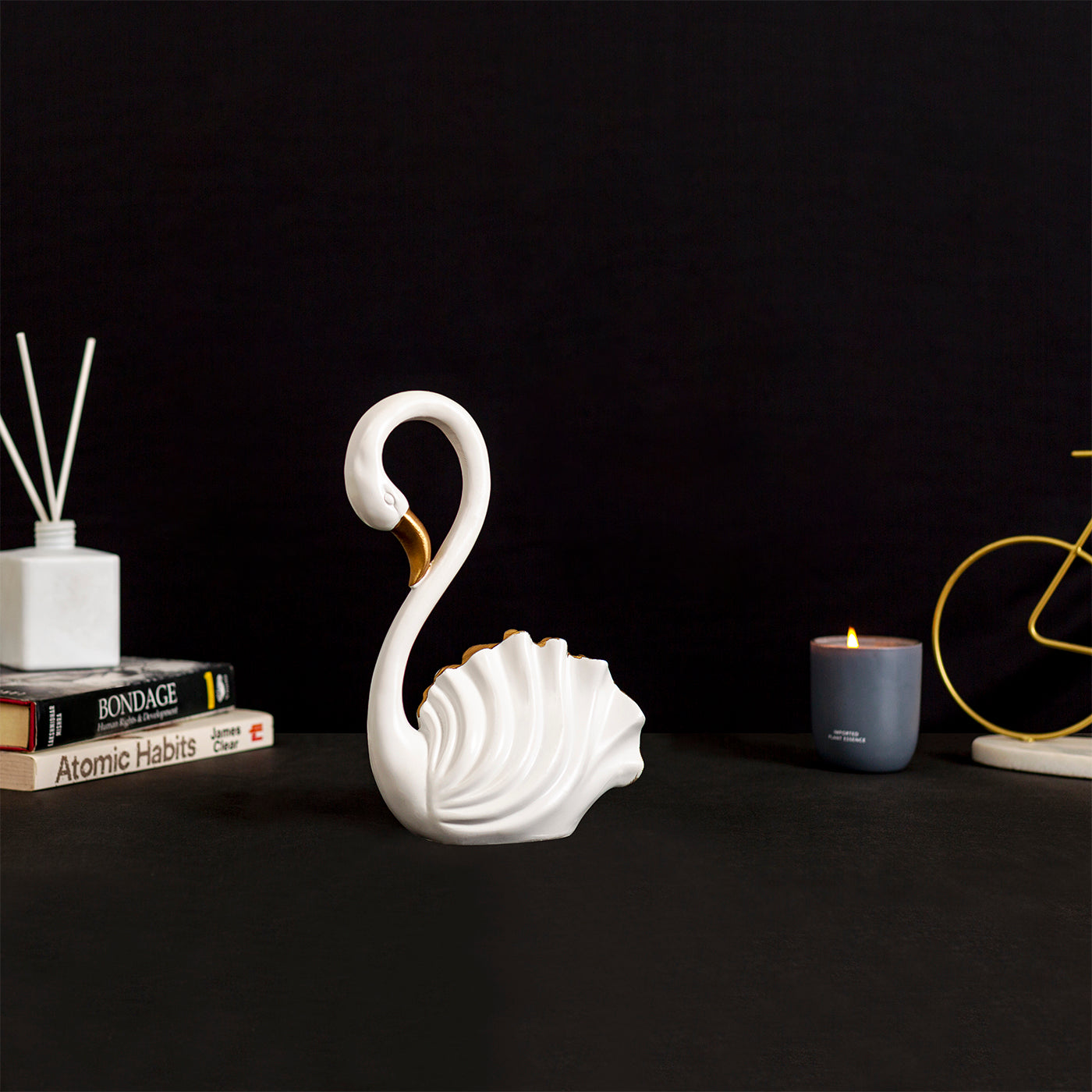 White Swan Decor Figurine