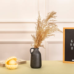Black Ceramic Vase