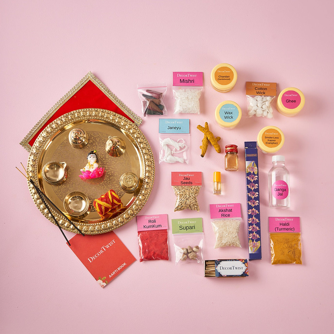 Janmashtami Puja Kit | Pack of 26 – DecorTwist