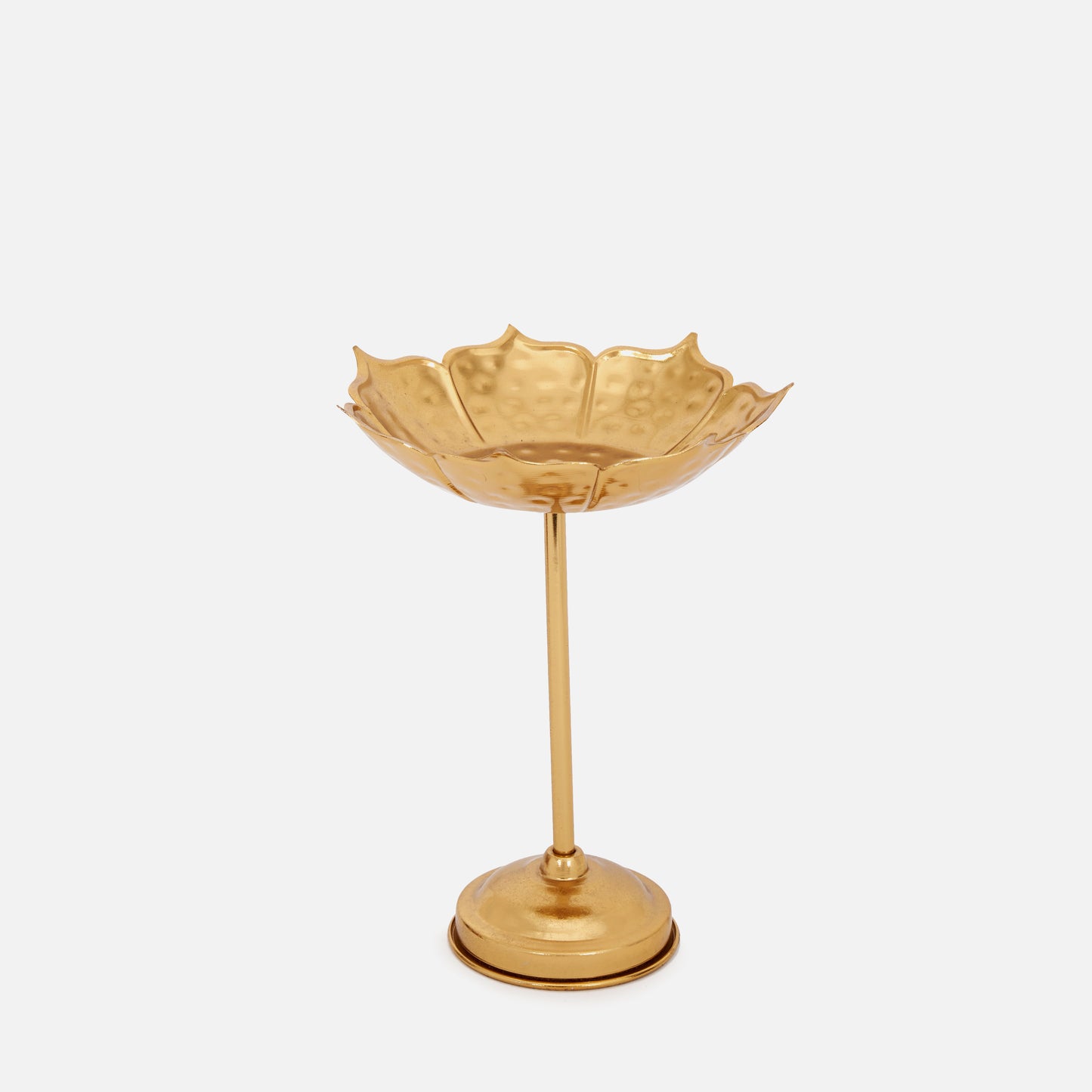 Gold Finish Stunning Urli With Stand (Set of 3)