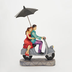 Scooter Love Couple / Figurines Statue Show Piece