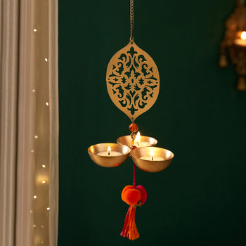 Elegant Hanging Tea-Light Holder