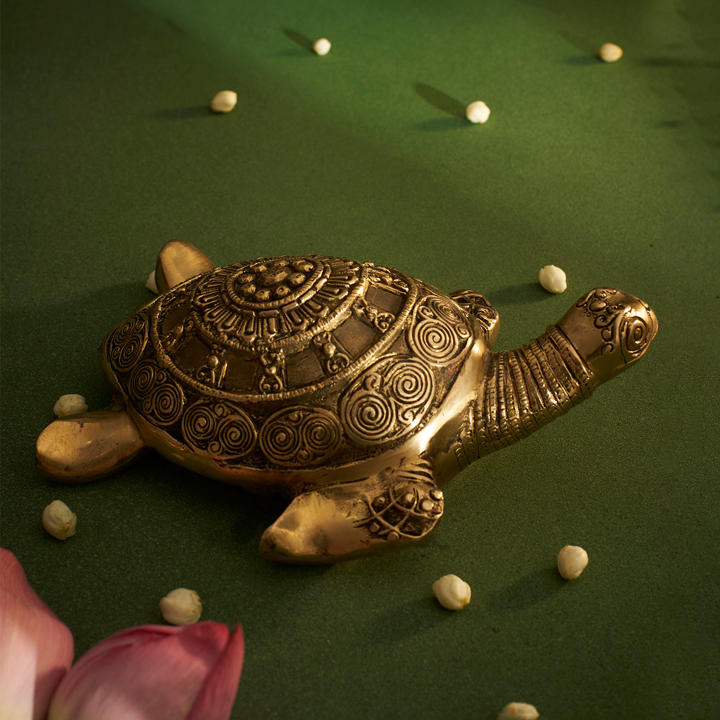 Big Brass Tortoise Showpiece for Good Luck, Long Life and Career