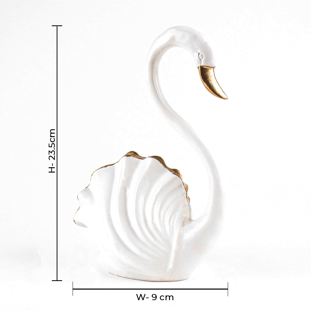 White Swan Decor Figurine
