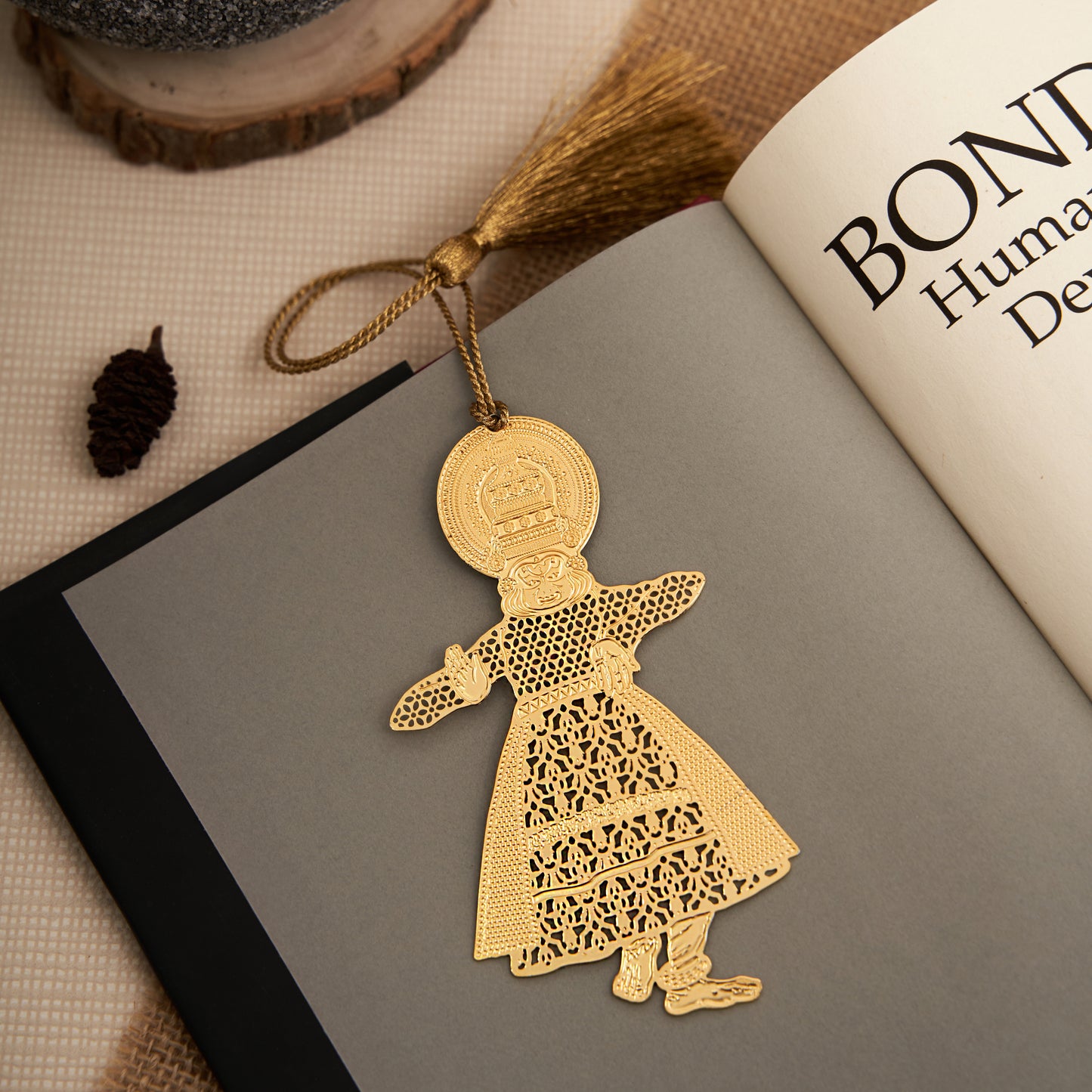 Brass Kathakali Bookmark