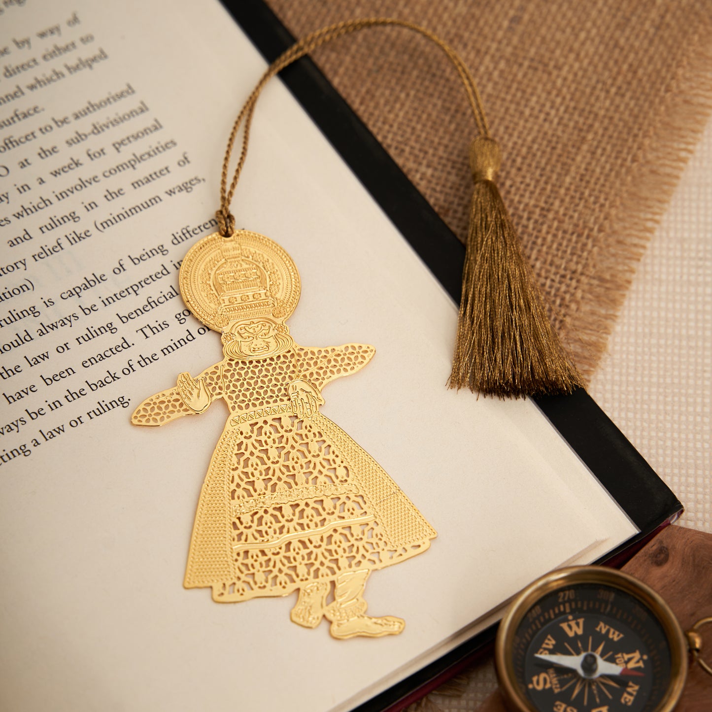 Brass Kathakali Bookmark
