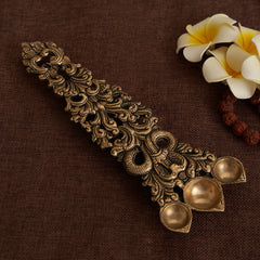 Big Snake Design Hand-Etched Ghee/Pooja Hawan Spoon/Diya