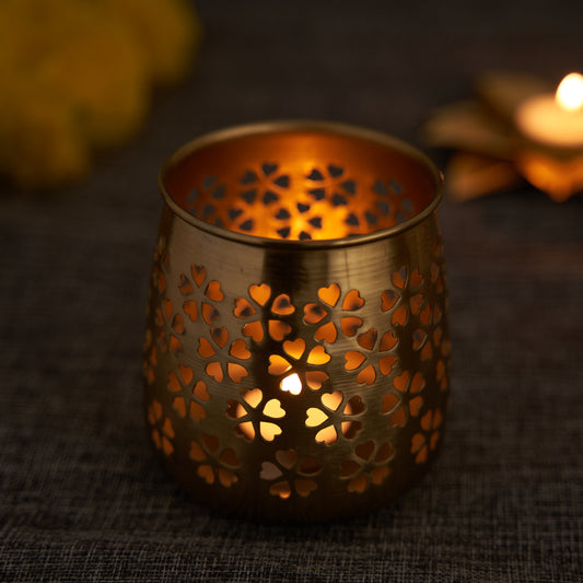 Champa Floral Tea Light Holder